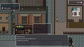 Detective girl battles giant robot