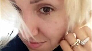 I have a rather pig-like appearance with stockings on my face in this video.