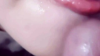 cummed in filipina babe's mouth after missing each other so much