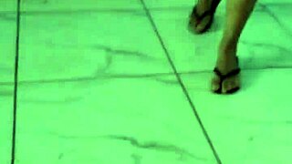 I witnessed him taking a relaxing shower