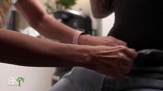 oops, got a boner by accident with this hot blonde milf in roleplay! 😂