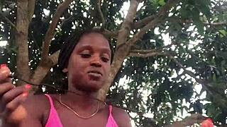 Crazybitch loves to unbox packaged infront of strangers in sexy outfit