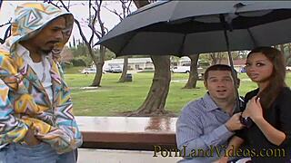 brunette wife angel in interracial amateur scene