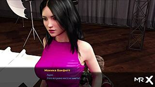 Anime hentai model shows pussy during monster game photoshoot episode one