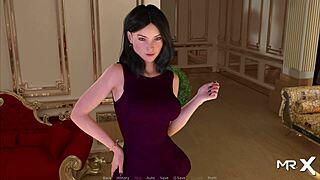 Fashion business game where the character takes off clothes and asks if you like the dick