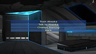 Star wars orange trainer gives blowjob to master in cosplay slut role