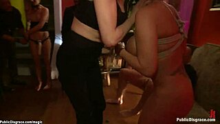 i bound this busty babe and fisted her ass in public