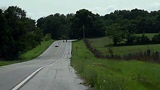 Mature milf enjoys roadside toys and vibrator play outdoors