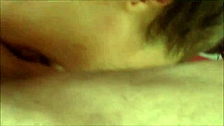 French Slut in Tight Brown Satin Dress Gets Pussy Licked, Blowjob, Rimming, and Intense Doggy Style!