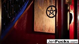 Milf Jen HExxx Helps Leya Do Milk Enema