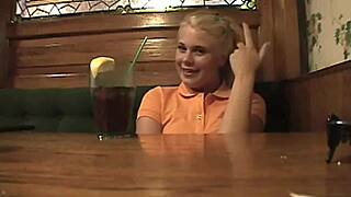 babe blonde public boobs?