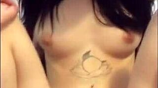 fucked his sexy girlfriend from instagram on camera with rough blows.