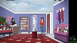 Summertime Saga Ep 14 - Debbie and Diane kiss while selling milk