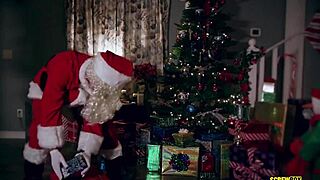 Screwbox brings The Grinch XXX parody with blonde milfs in a wild four-some group bang