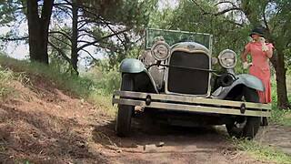 I join Madelyn Marie and Natasha Marley in outdoor threesome