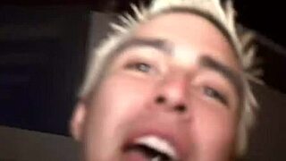 Hot Blonde Threesome in Public