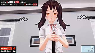 japanese hentai anime featuring handjob and blowjob asmr, earphones recommended