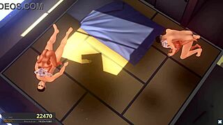 two brunette sluts get fucked mercilessly in 3d hentai animation