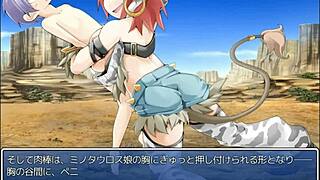 ミノタウロス娘 brings big tits anime action in wild hentai game scenes for fans