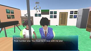 Fresh cherry slave in femdom university humiliation