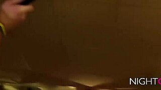 She flaunts her big tits in nightclub