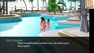 3D animated erotic story with step-sis and step-mom