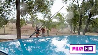 uruguayan busty woman caught in public park likes to fuck