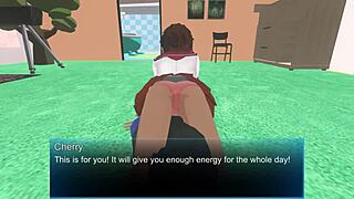 Fresh cherry slave in femdom university humiliation