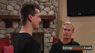 The interviewer welcomes the american couples for the casting session