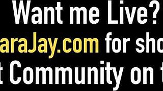 Sara Jay, Kimmie Lee, and Alura Jenson milk a dick together!