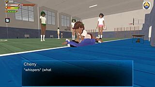 Fresh cherry slave in femdom university humiliation