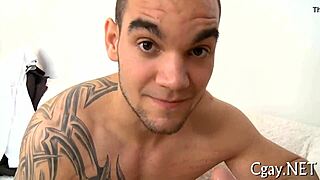 Pumped up gay guys engage in raw hardcore sex with cocks and asses on display.