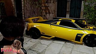 Futa3dx - Busty Brunette Futa Spies on Blonde