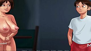 yo, summertimesaga got this mature babe riding a massive cock in episode 2, scene 8, unreal!