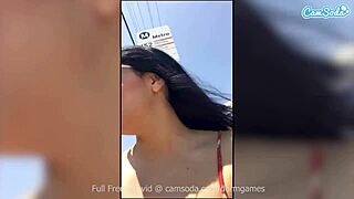 Horny Girl Intensely Masturbates In Taxi Webcam