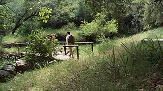 I join Madelyn Marie and Natasha Marley in outdoor threesome