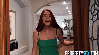 propertysex agent totally wrecks no nut november with wild pov ride. she's a redhead firecracker!