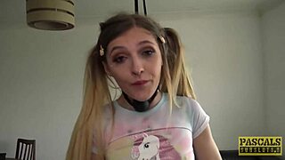 Submissive Rhiannon Ryder Dominated in BDSM, Ends with Mouthful of Cum