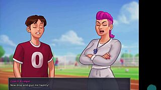 Asian teacher teases with tickling pussy in college roleplay fun