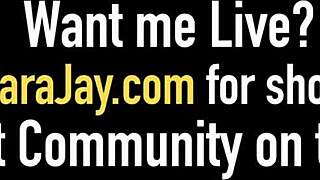 sara jay and lauren philips messing with tits sharing cock! 😍