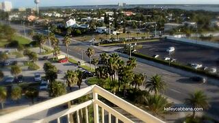 Public Balcony Dare - Kelley Cabbana Plays With Her Pussy Outdoors, Big Ass And Tits In Bikini For Emotional Milf Exposure.