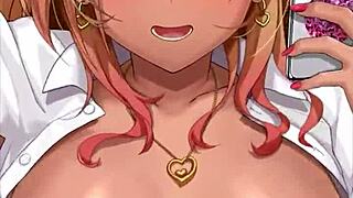 Man, being in the classroom with this hot anime gal is unreal fun!