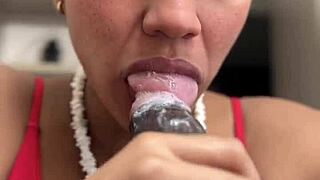 Pov Blowjob With Huge Throbbing Cock In Amateur Couple's Mouth