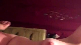 Mature White Woman Passionately Sucks Small Black Cock