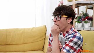 College cheerleaders Sara, Rich, and Milana dive into a wild threesome. Their amateur energy shines in close-up action.