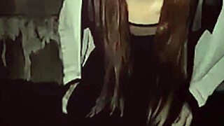 Cute japanese ladyboy exposes beautiful ass outdoors