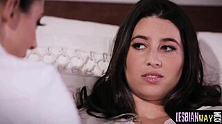 Seductive Lesbian MILF Performs Queening On Cute Babe In Glamorous Seduction Scene