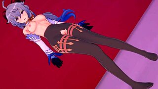 ganyu mastering foot skills in wild 3D hentai action! 😜