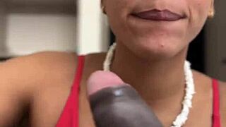 Pov Blowjob With Huge Throbbing Cock In Amateur Couple's Mouth
