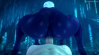 Dark-Skinned Girls in 3D Compilation